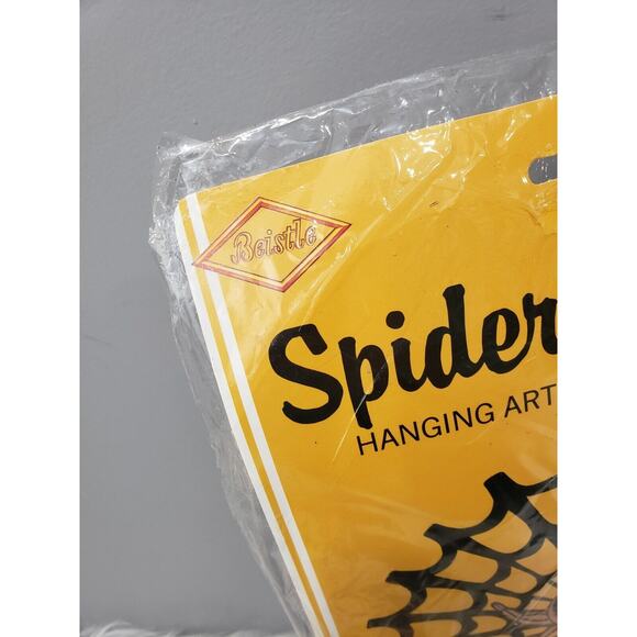 1987 Vintage BEISTLE Halloween SPIDER on Web Honeycomb Paper Hanging Decor retro - Picture 3 of 9